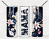 MAMA Floral Tumbler | Blue, White, & Gold Design - Alicia GonzalezTumblers