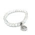 Rock Crystal Quartz Beaded Bracelet with Tree of Life Pendant - Alicia GonzalezBracelets
