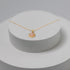 Rose Quartz Round Pendant Necklace 18K Gold Plated - Alicia GonzalezNecklaces