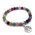Tourmaline Beaded Bracelet with Tree of Life Pendant - Alicia GonzalezBracelets