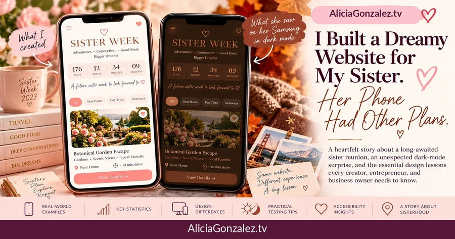 I Built a Dreamy Website for My Sister. Her Phone Had Other Plans.
