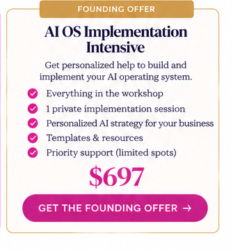 AI OS Implementation Intensive — Founding Offer - Alicia Gonzalez1:1 AI Implementation