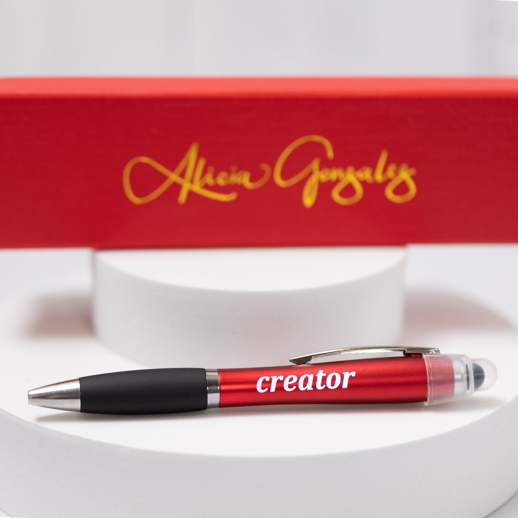 Light Up Pen with ENTREPRENEUR Logo - Alicia GonzalezPens