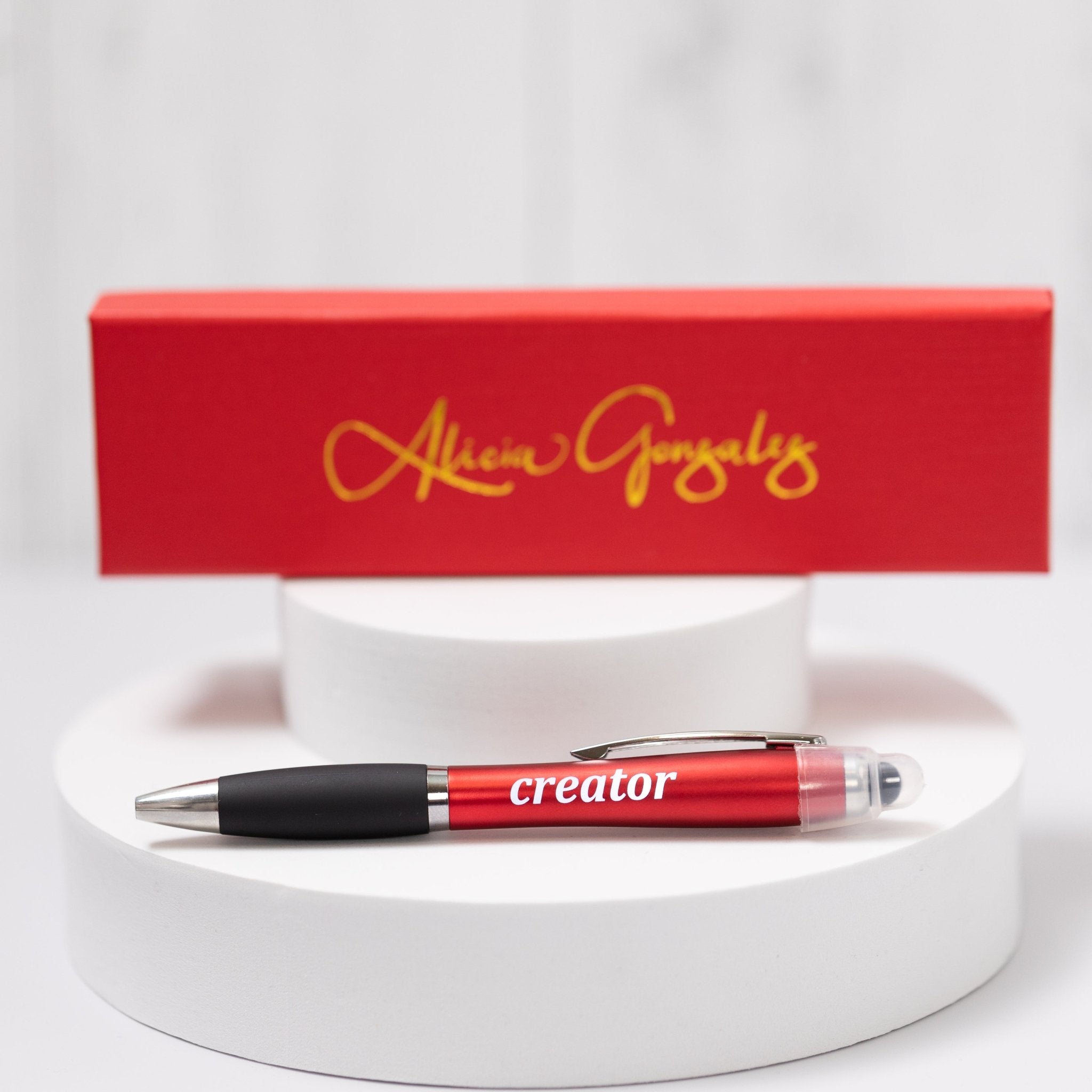 Light Up Pen with ENTREPRENEUR Logo - Alicia GonzalezPens