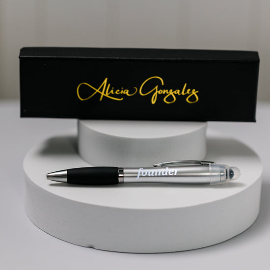 Light Up Pen with FOUNDER Logo - Alicia GonzalezPens