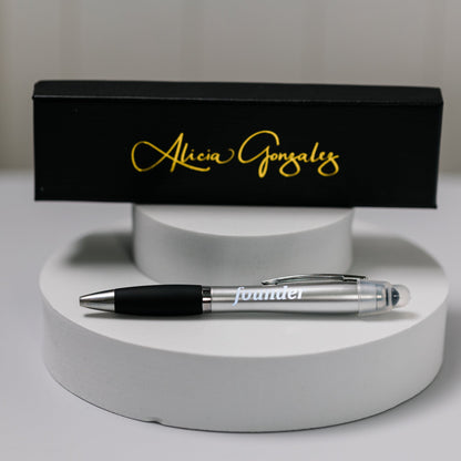 Light Up Pen with FOUNDER Logo - Alicia GonzalezPens