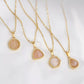 Rose Quartz Water Drop Pendant Necklace 18K Gold Plated - Alicia GonzalezNecklaces