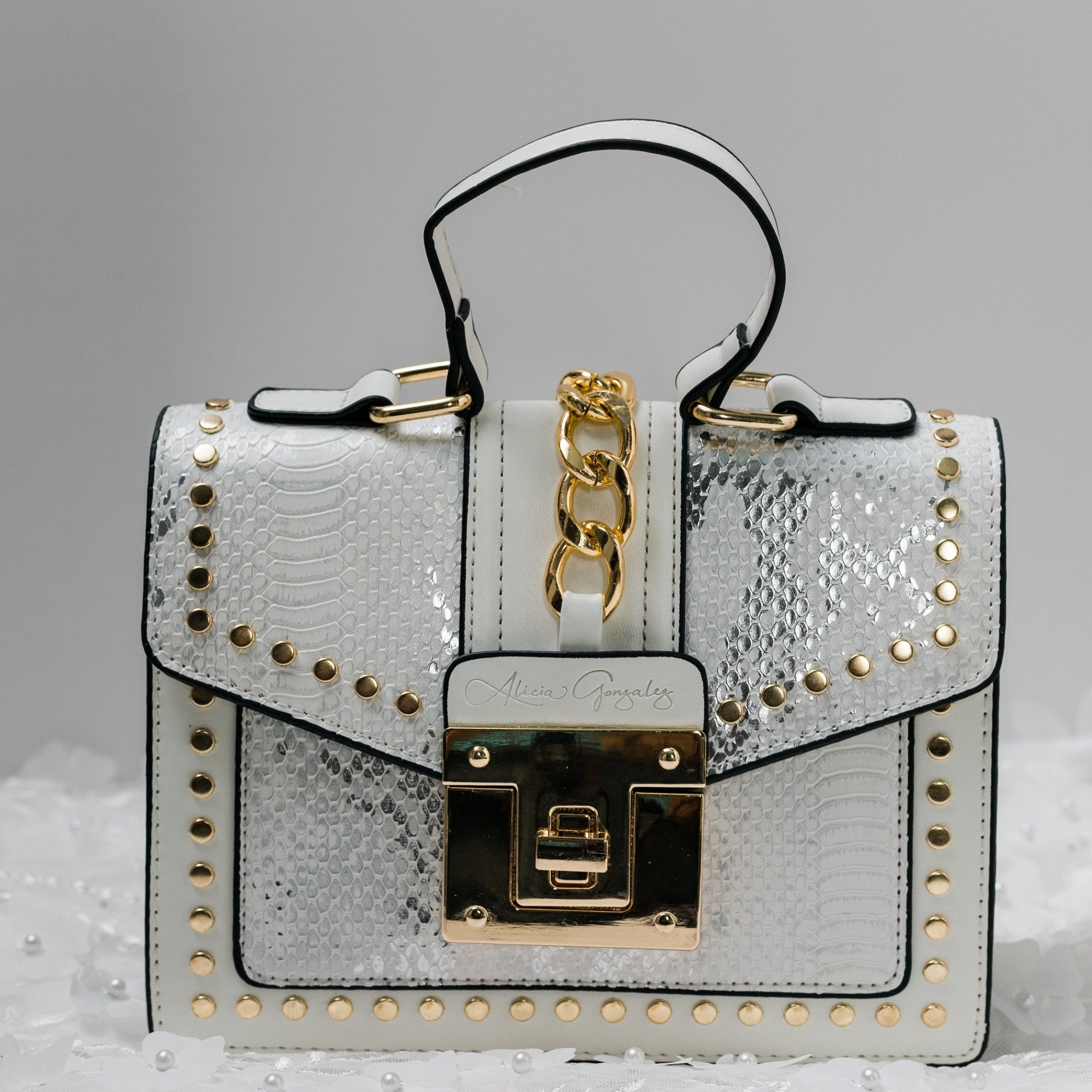 Small Purse | Vegan Snakeskin Leather Crossbody Bag - Alicia GonzalezHandbags